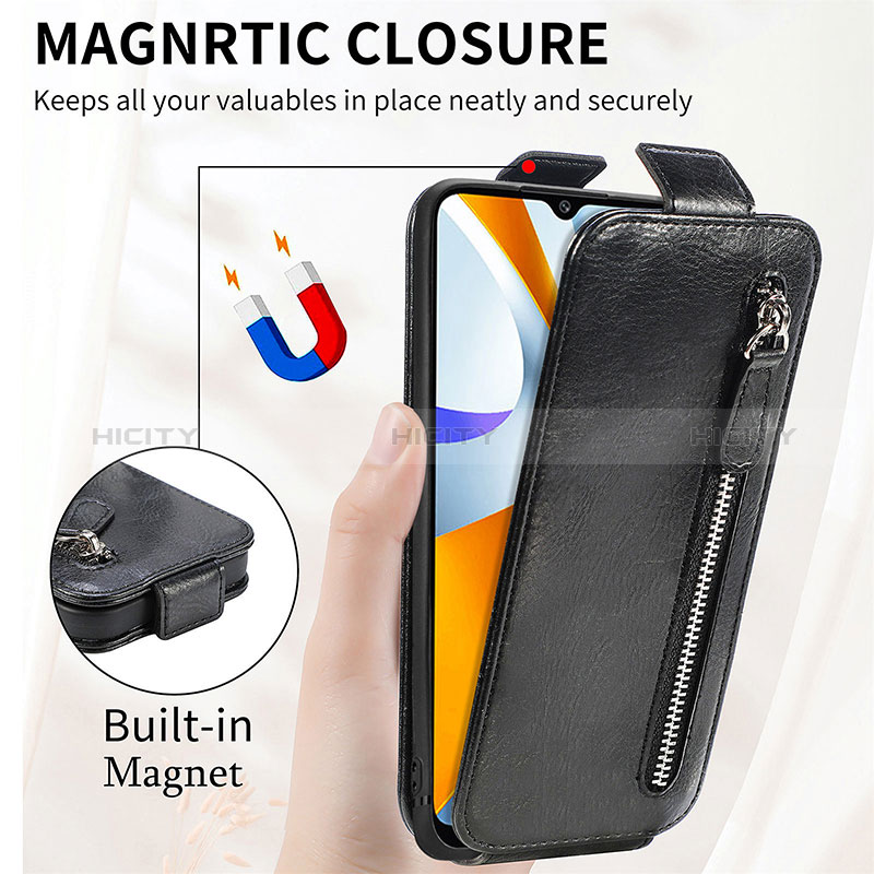 Funda de Cuero Flip para Xiaomi Poco C40