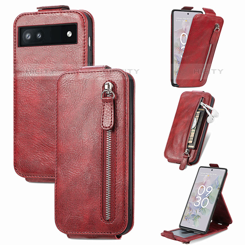 Funda de Cuero Flip S01D para Google Pixel 6a 5G