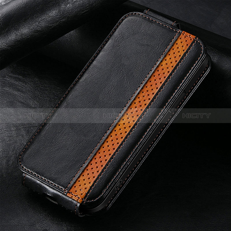 Funda de Cuero Flip S01D para Huawei Nova 10 Pro Negro