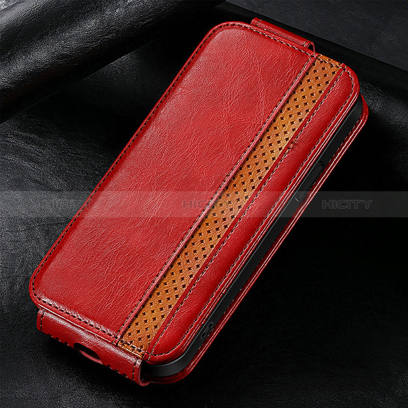 Funda de Cuero Flip S01D para Huawei Nova 10 Rojo