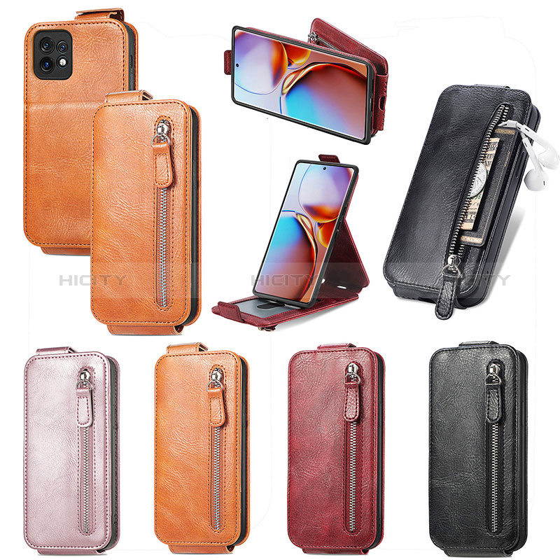 Funda de Cuero Flip S01D para Motorola Moto Edge 40 Pro 5G