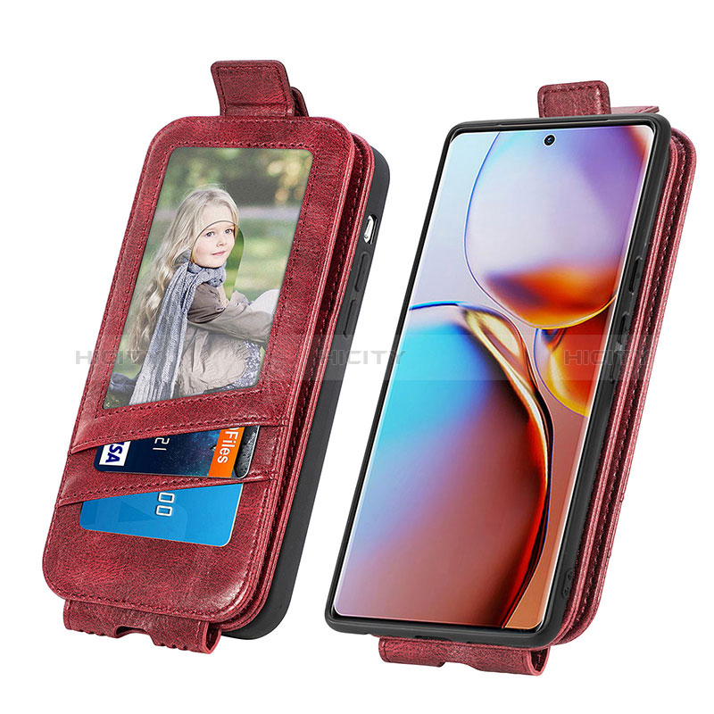 Funda de Cuero Flip S01D para Motorola Moto Edge 40 Pro 5G