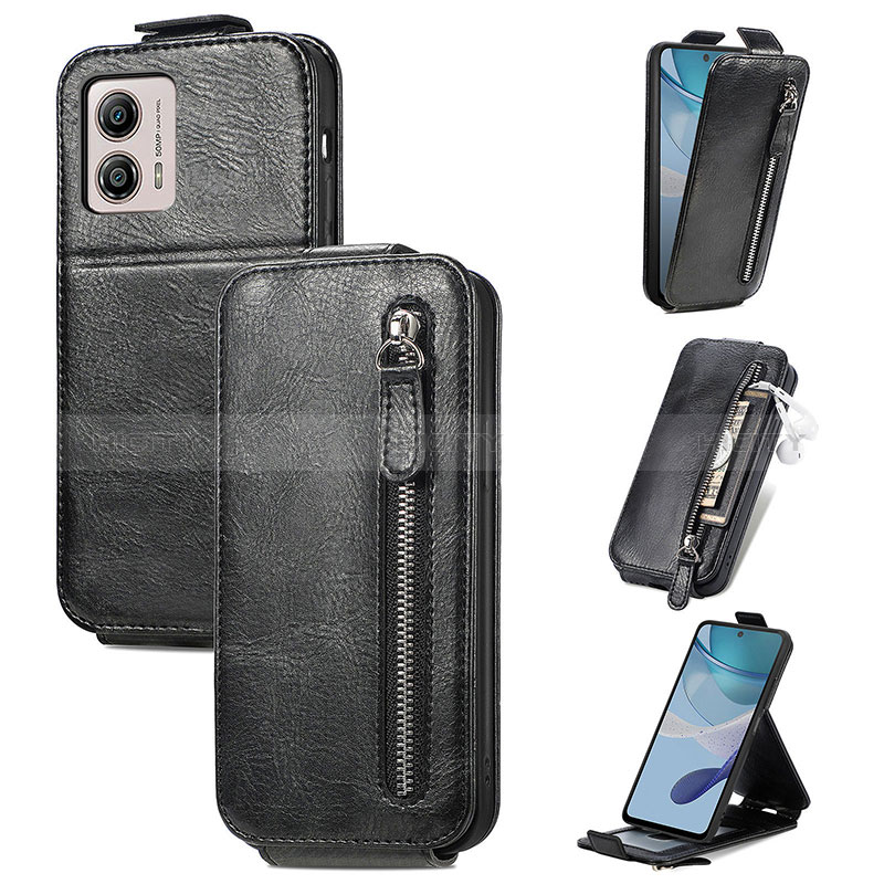 Funda de Cuero Flip S01D para Motorola Moto G53y 5G