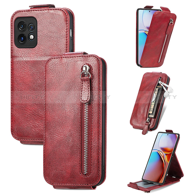 Funda de Cuero Flip S01D para Motorola Moto X40 5G