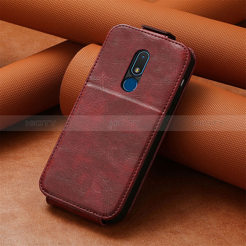 Funda de Cuero Flip S01D para Nokia C3