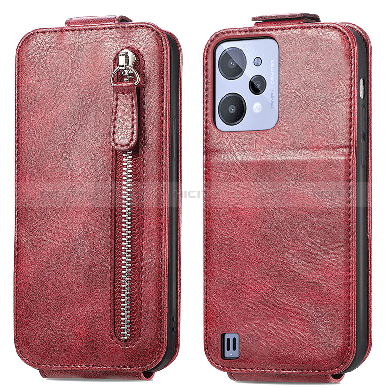 Funda de Cuero Flip S01D para Realme C31