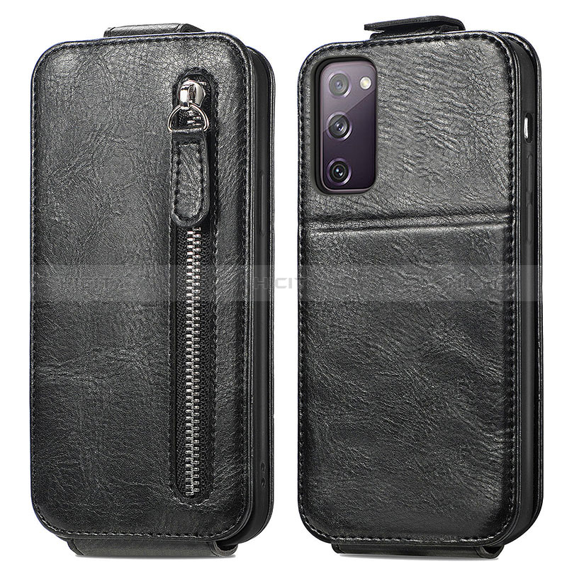 Funda de Cuero Flip S01D para Samsung Galaxy S20 FE 4G Negro