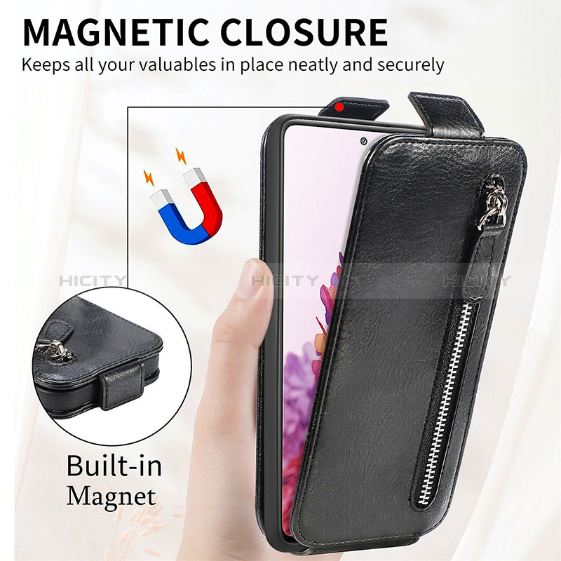 Funda de Cuero Flip S01D para Samsung Galaxy S20 FE 5G