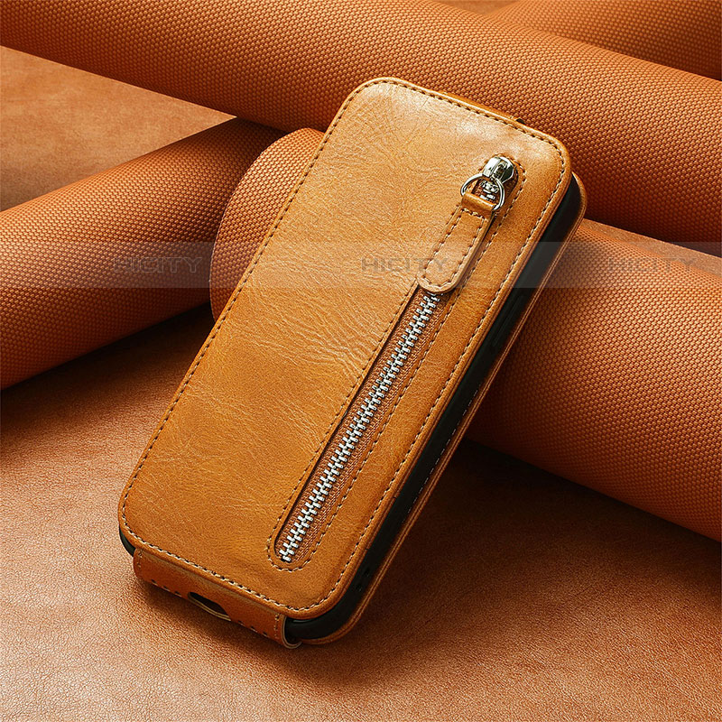 Funda de Cuero Flip S01D para Samsung Galaxy S23 Plus 5G Marron