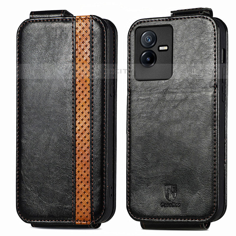 Funda de Cuero Flip S01D para Vivo Y73t