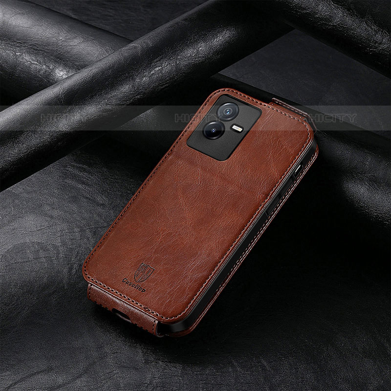 Funda de Cuero Flip S01D para Vivo Y73t