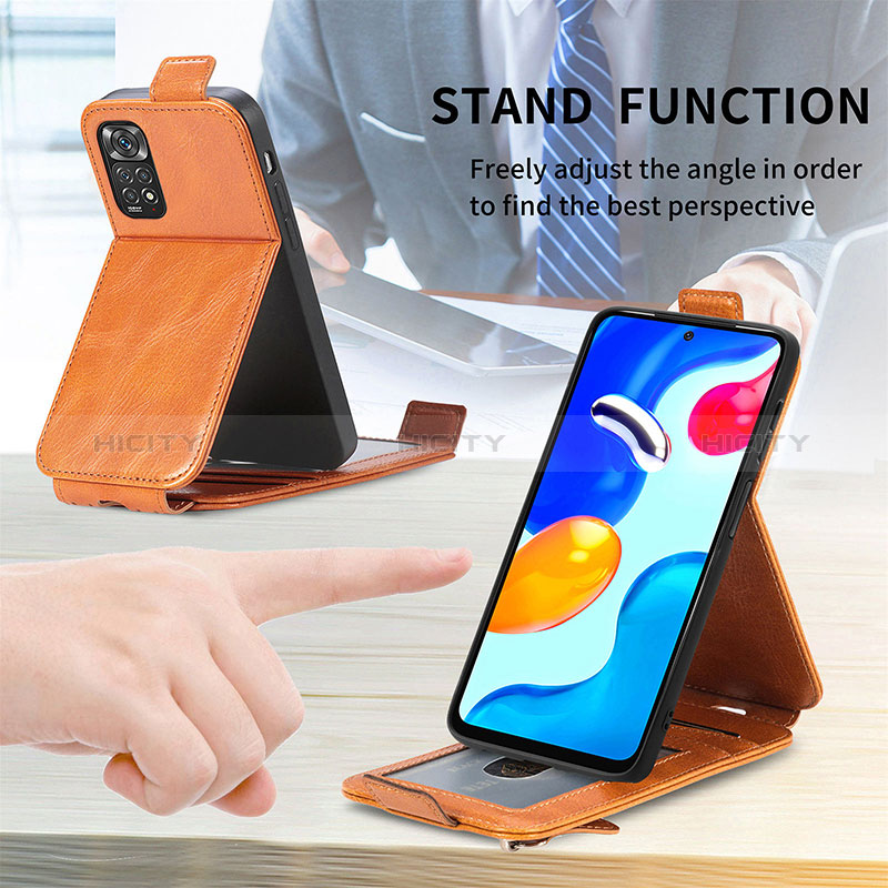 Funda de Cuero Flip S01D para Xiaomi Redmi Note 11 4G (2022)