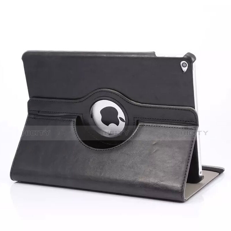 Funda de Cuero Giratoria con Soporte para Apple iPad Mini 4 Negro