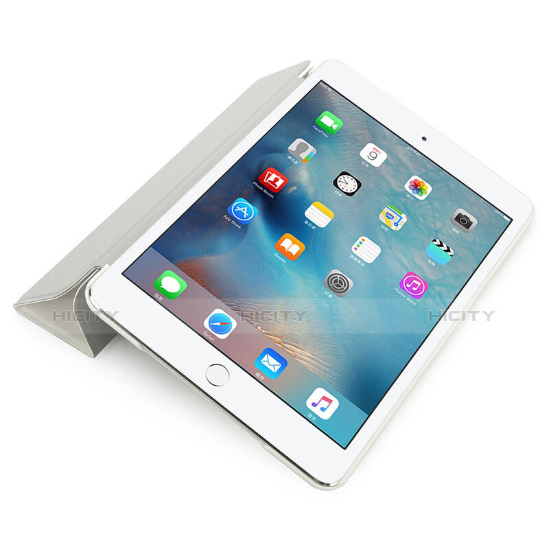 Funda de Cuero Mate con Soporte para Apple iPad Pro 9.7 Blanco