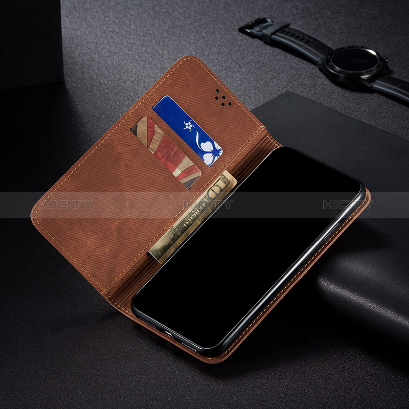 Funda de pano Cartera con Soporte B01S para Huawei P60 Pro