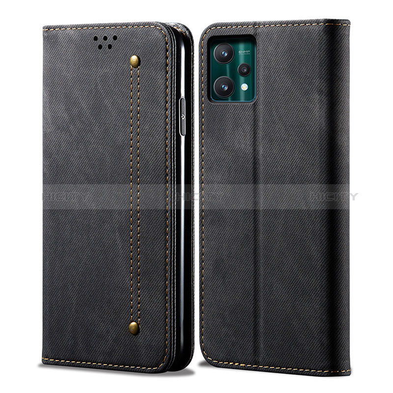 Funda de pano Cartera con Soporte B01S para Realme 9 Pro+ Plus 5G Negro