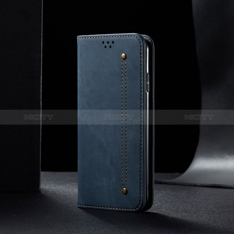 Funda de pano Cartera con Soporte B01S para Samsung Galaxy A10s Azul