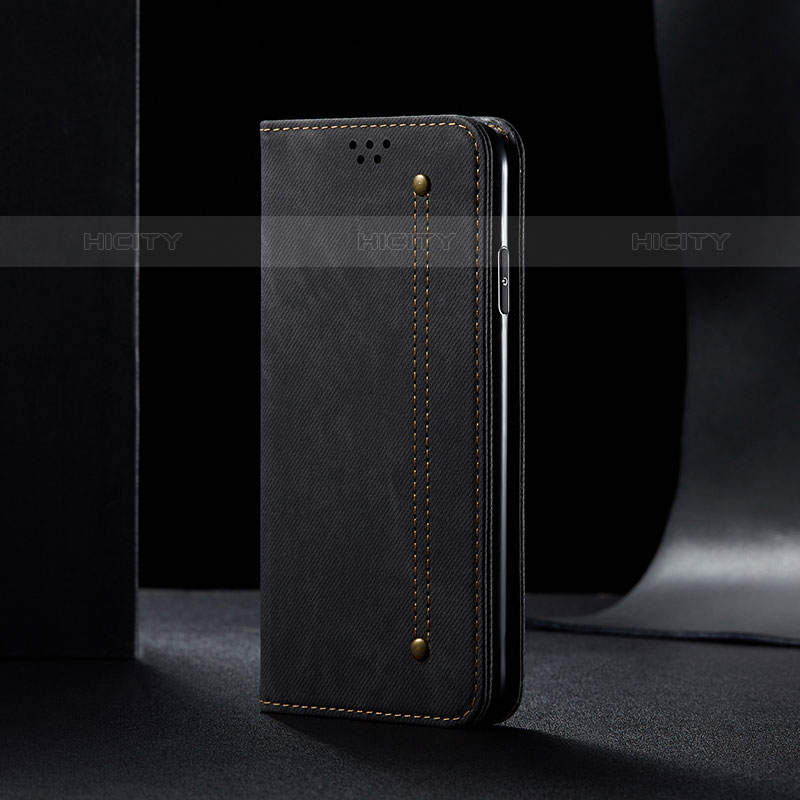 Funda de pano Cartera con Soporte B01S para Samsung Galaxy M01s Negro