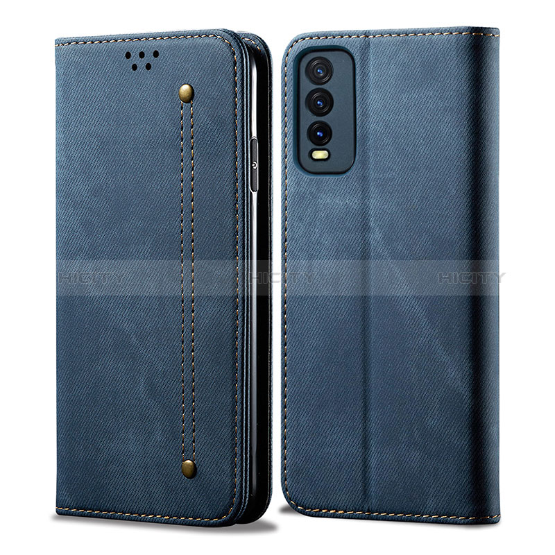 Funda de pano Cartera con Soporte B01S para Vivo Y12A