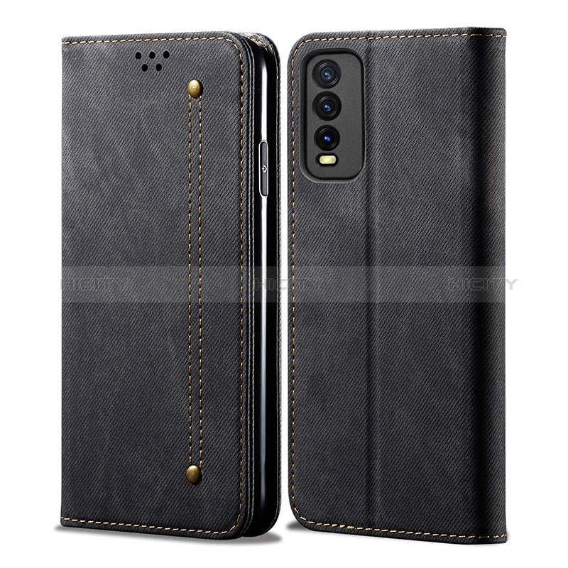 Funda de pano Cartera con Soporte B01S para Vivo Y20G