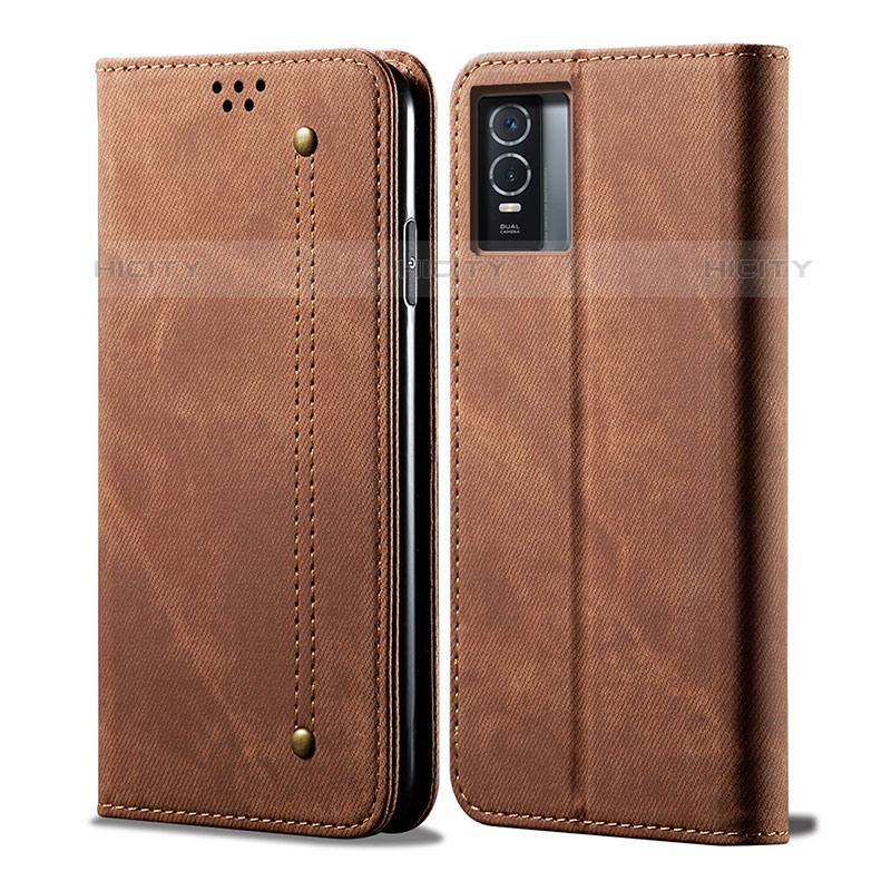 Funda de pano Cartera con Soporte B01S para Vivo Y74s 5G