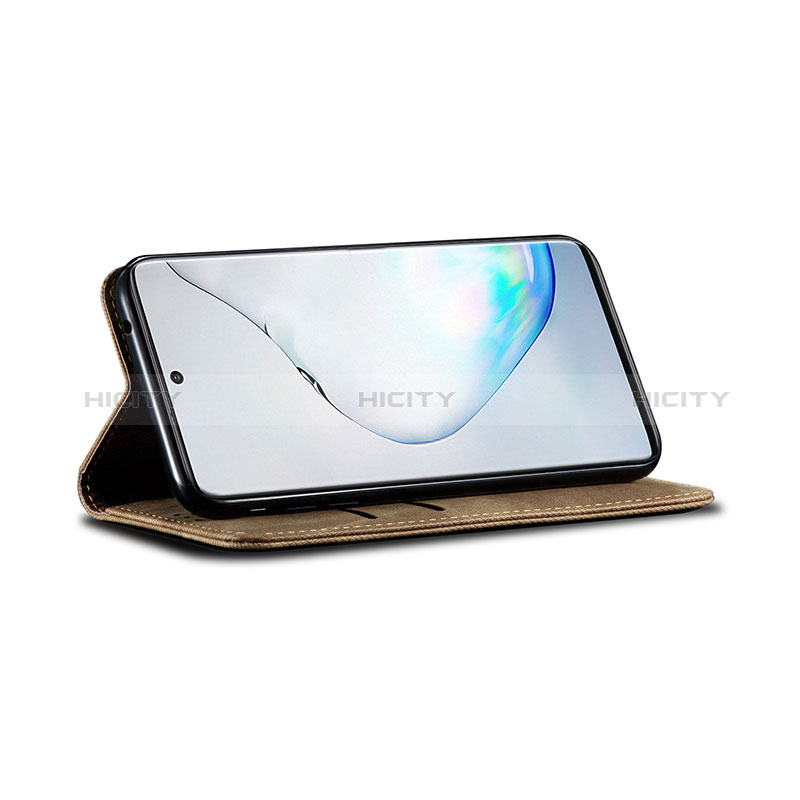 Funda de pano Cartera con Soporte B02S para Samsung Galaxy Note 10 Lite