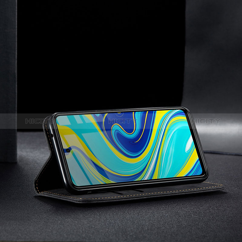 Funda de pano Cartera con Soporte B02S para Xiaomi Redmi Note 9 Pro