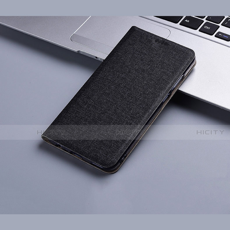 Funda de pano Cartera con Soporte H01 para Apple iPhone 14 Pro Negro