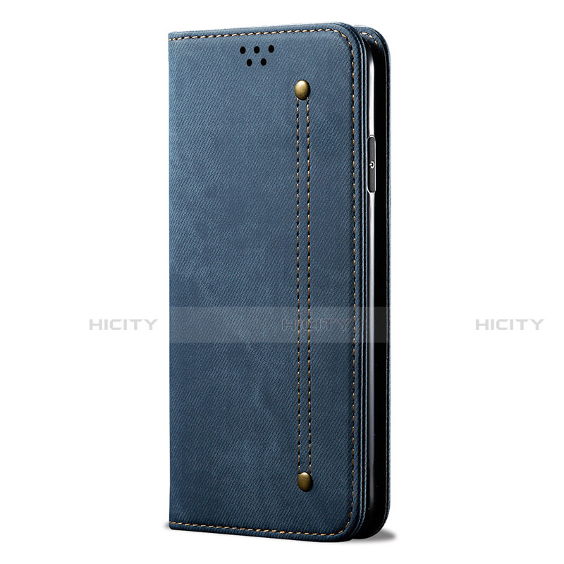 Funda de pano Cartera con Soporte H01 para Huawei Nova 7 SE 5G Azul