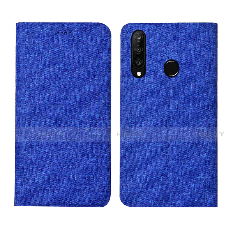 Funda de pano Cartera con Soporte H01 para Huawei P30 Lite Azul