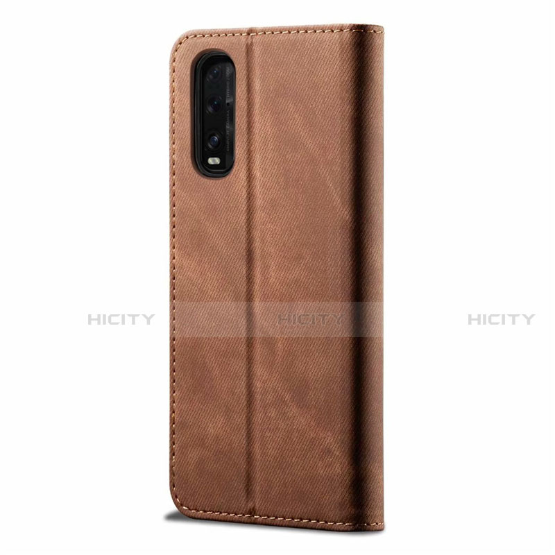 Funda de pano Cartera con Soporte H01 para Oppo Find X2