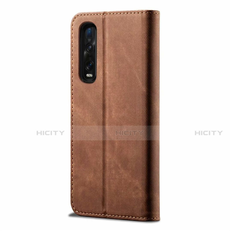 Funda de pano Cartera con Soporte H01 para Oppo Find X2 Pro