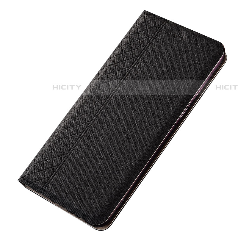 Funda de pano Cartera con Soporte H01 para Samsung Galaxy A70 Negro