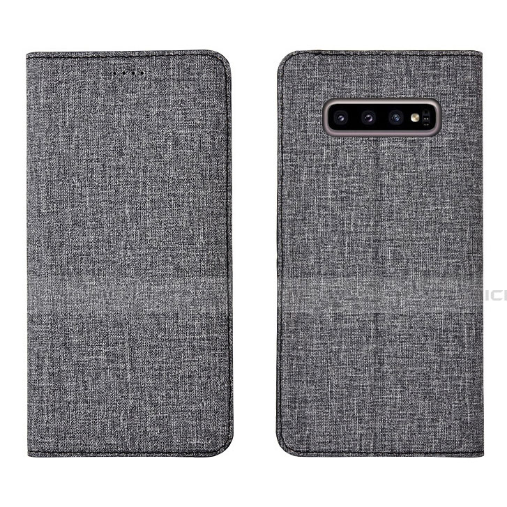 Funda de pano Cartera con Soporte H01 para Samsung Galaxy S10 Plus