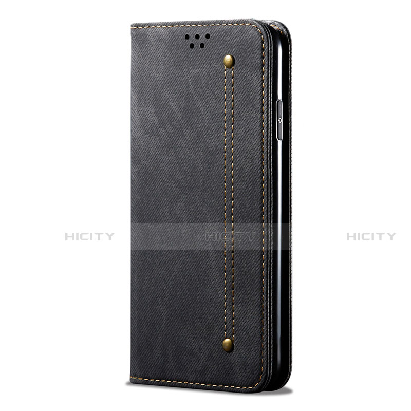 Funda de pano Cartera con Soporte H01 para Vivo Y50 Negro