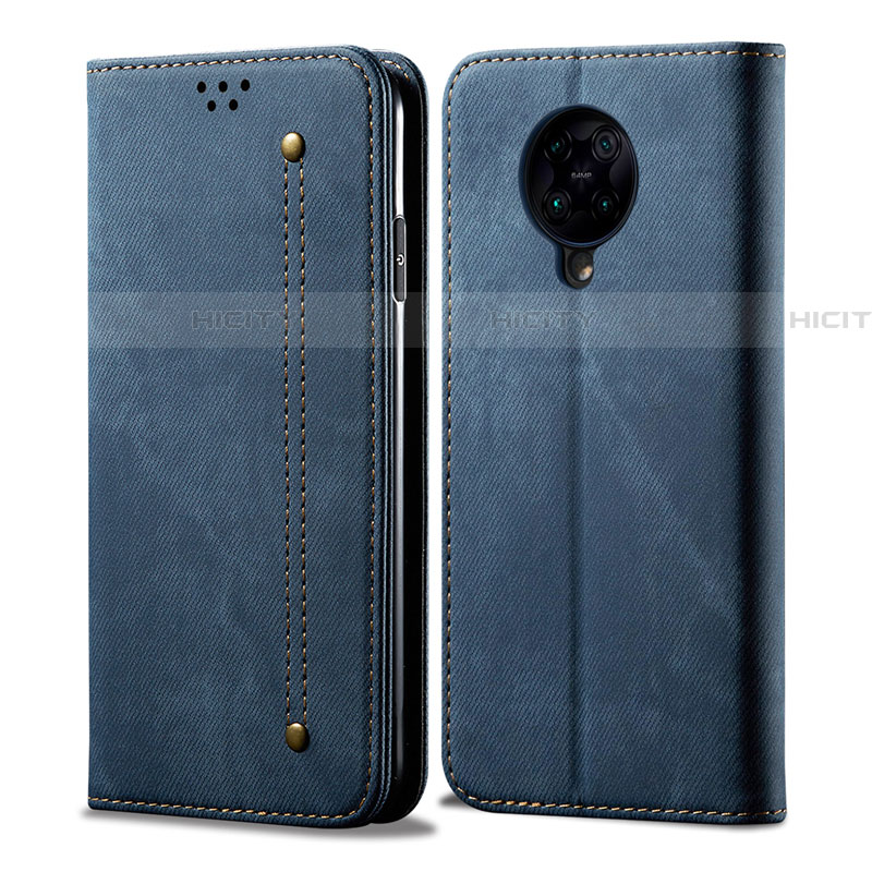 Funda de pano Cartera con Soporte H01 para Xiaomi Redmi K30 Pro 5G Azul