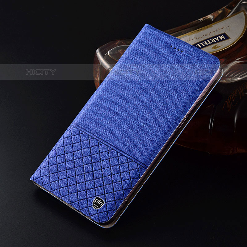 Funda de pano Cartera con Soporte H12P para Google Pixel 8 5G Azul