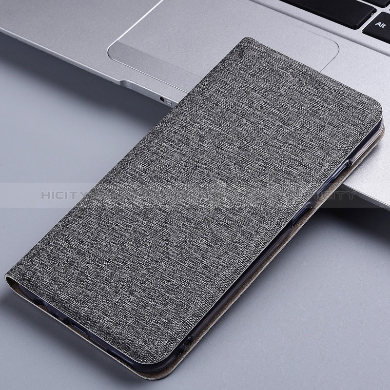 Funda de pano Cartera con Soporte H12P para OnePlus 11R 5G Gris