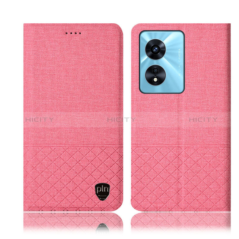 Funda de pano Cartera con Soporte H12P para Oppo A1 5G Rosa