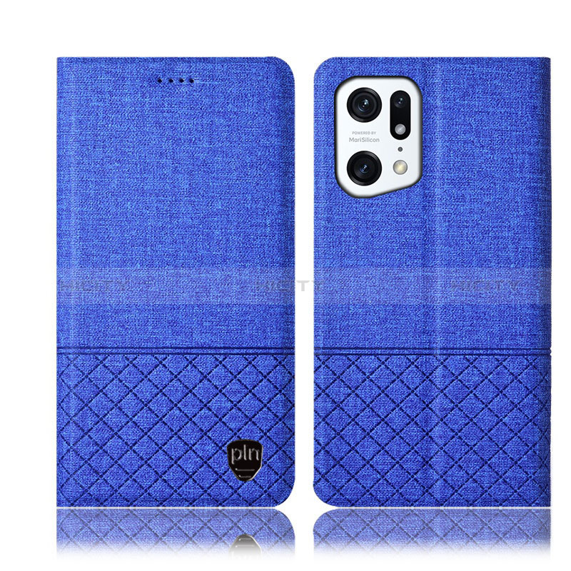 Funda de pano Cartera con Soporte H12P para Oppo Find X5 5G