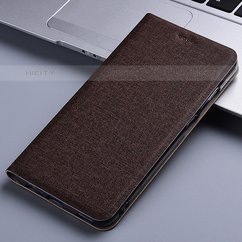 Funda de pano Cartera con Soporte H12P para Samsung Galaxy M02s Marron