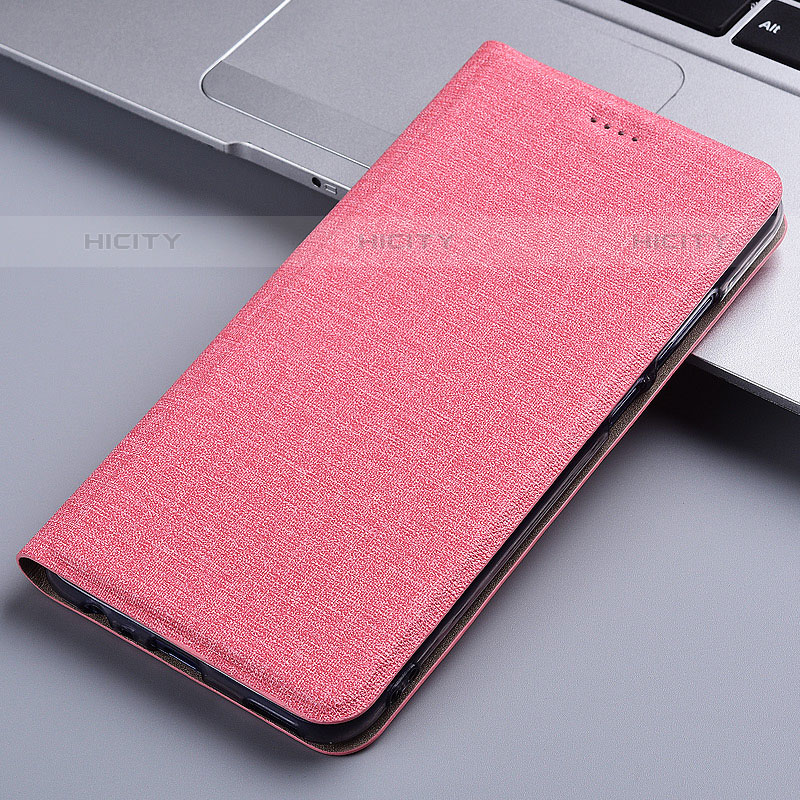 Funda de pano Cartera con Soporte H12P para Samsung Galaxy M02s Rosa