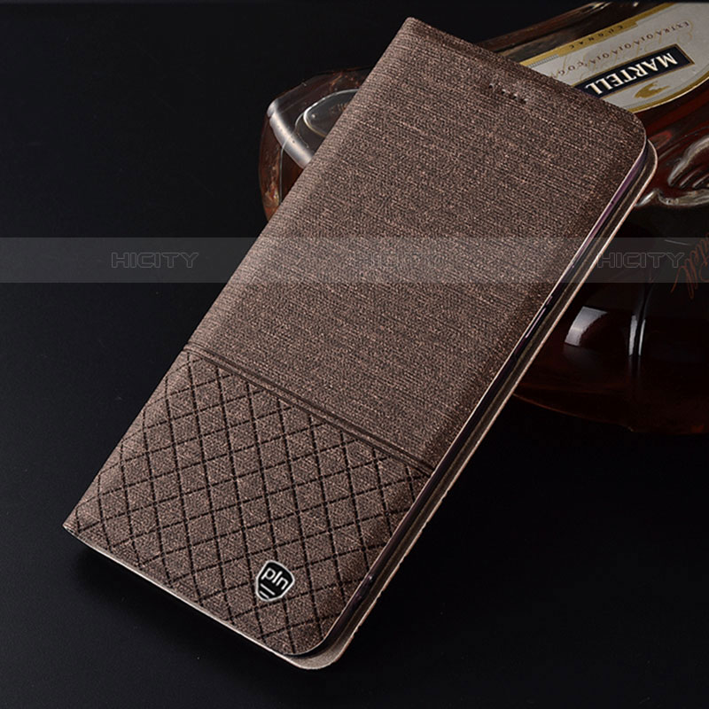 Funda de pano Cartera con Soporte H13P para Motorola Moto Edge 20 Lite 5G Marron