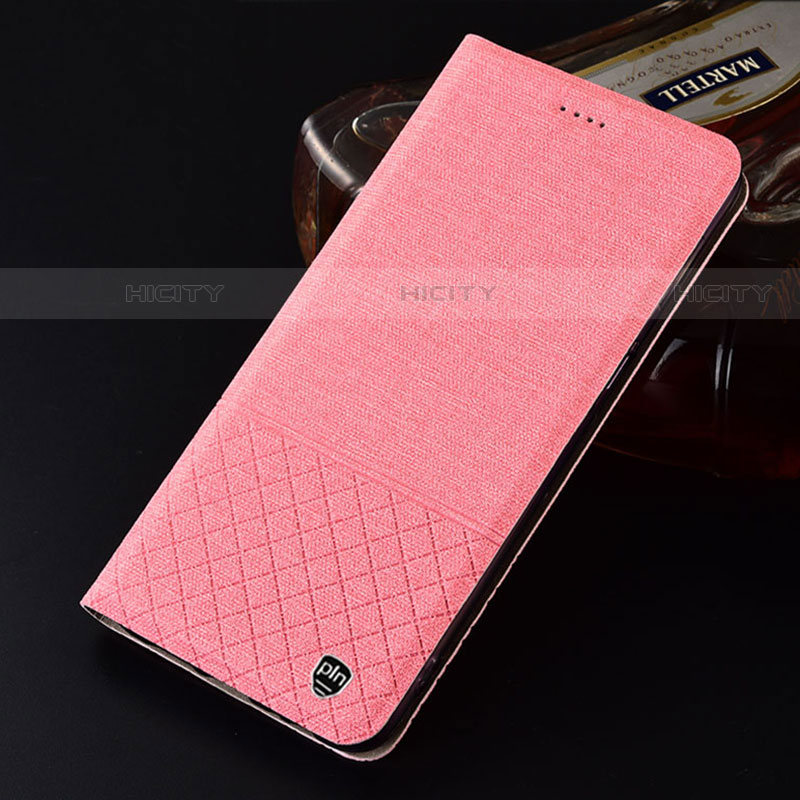 Funda de pano Cartera con Soporte H13P para Motorola Moto Edge 20 Lite 5G Rosa