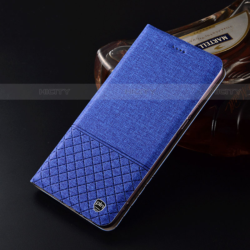 Funda de pano Cartera con Soporte H13P para Motorola Moto Edge S 5G Azul