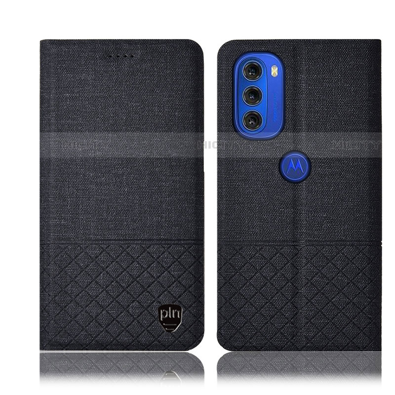 Funda de pano Cartera con Soporte H13P para Motorola Moto G51 5G