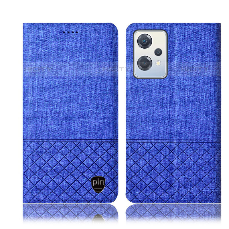 Funda de pano Cartera con Soporte H13P para OnePlus Nord CE 2 Lite 5G Azul