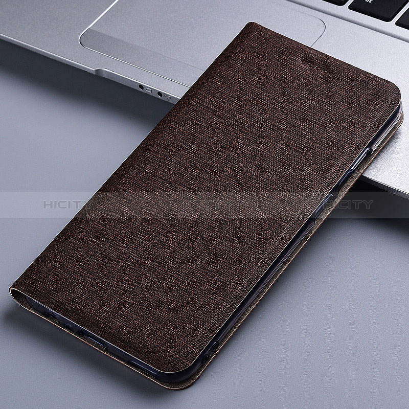 Funda de pano Cartera con Soporte H13P para Realme C20A Marron