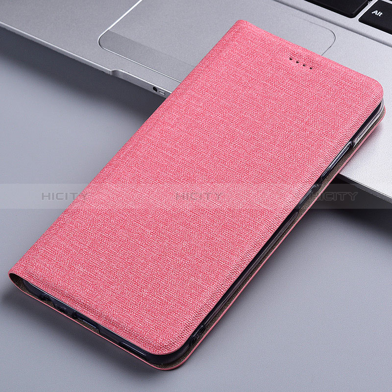 Funda de pano Cartera con Soporte H13P para Realme C20A Rosa