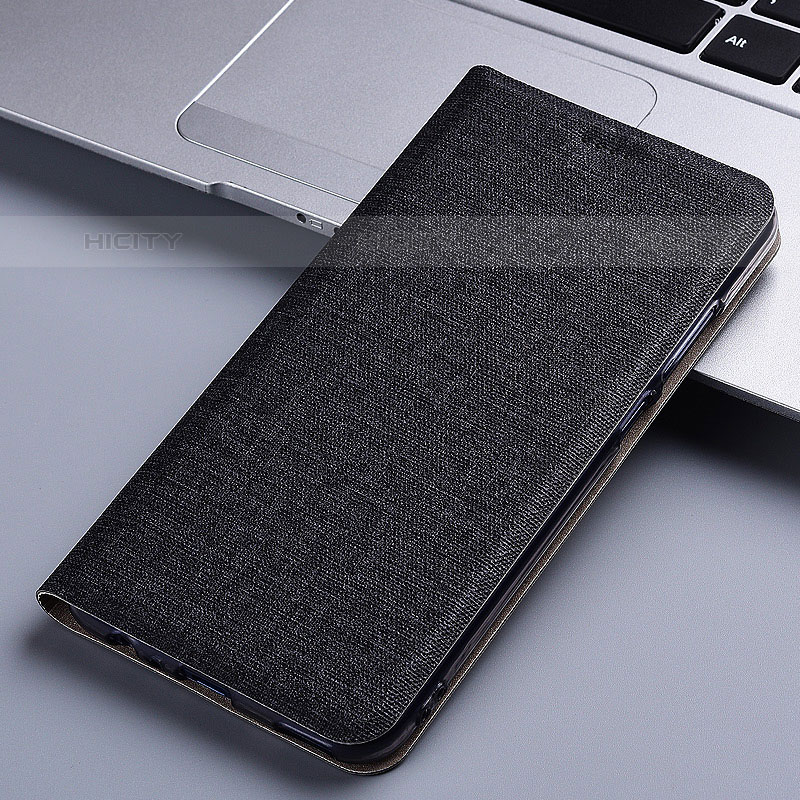 Funda de pano Cartera con Soporte H13P para Vivo Y73s 5G Negro